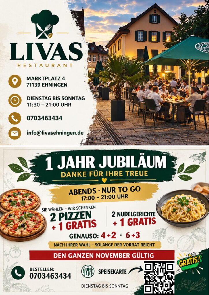 Abend Angebot To-Go Flyer gpt